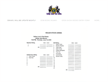 Tablet Screenshot of galluplionsclubrodeo.com